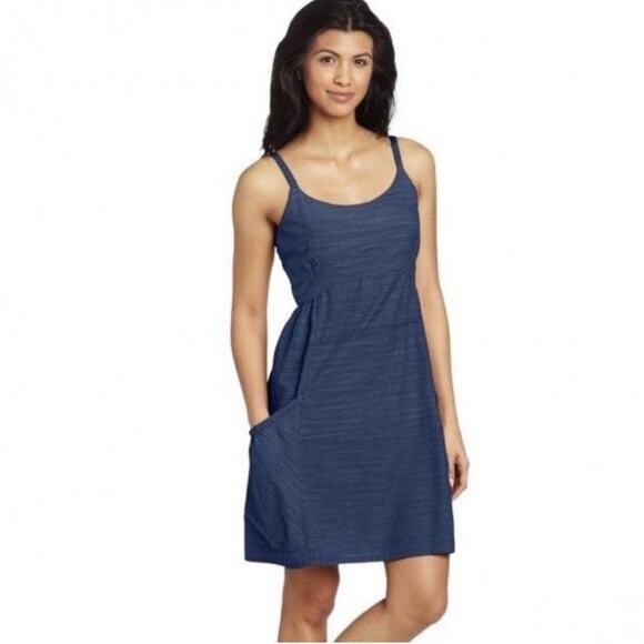 Horny Toad Sleeveless Dizzie Dress Blue Medium NWT - Picture 1 of 6